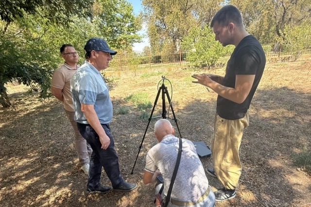 Снятие показаний атмосферного воздуха в Армянске.