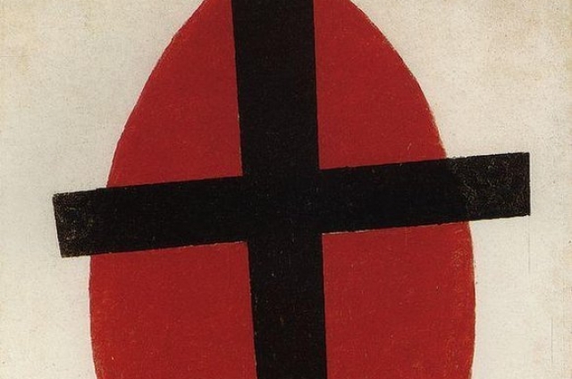 «Черный крест на красном овале». Картина продана на аукционе Sotheby’s, в 2015 году за 37,77 миллиона долларов.