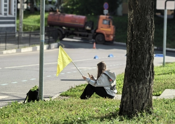 Ярославцы следили за гонкой на всем протяжении маршрута.