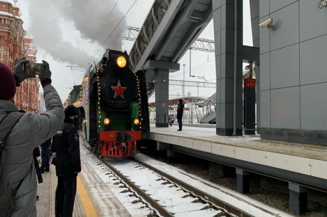 Прибытие поезда Деда Мороза в Казань
