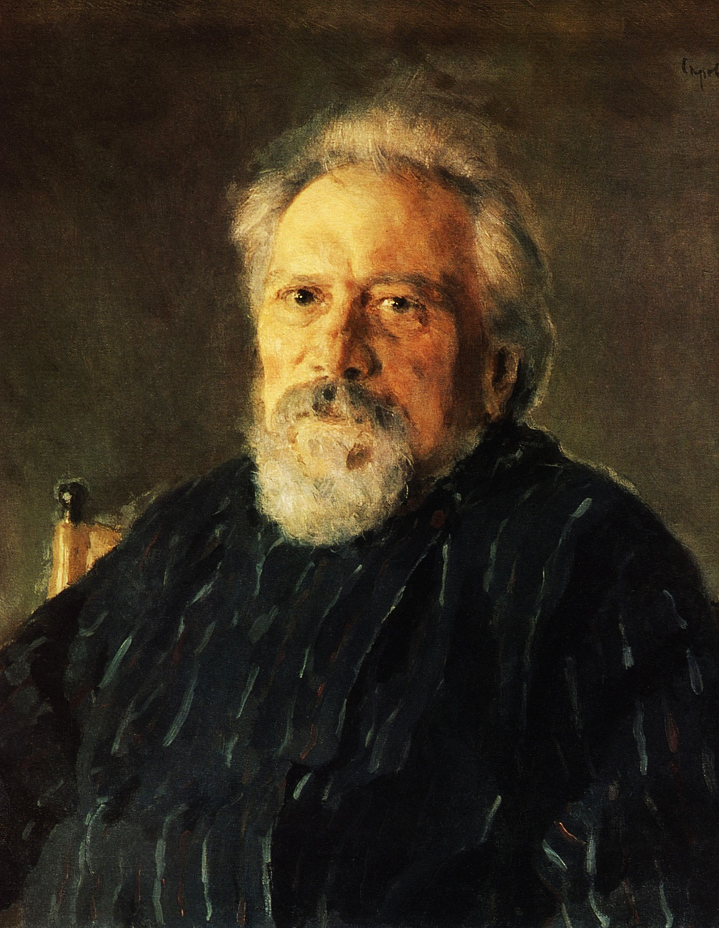 Портрет Николая Лескова работы Валентина Серова, 1894 год