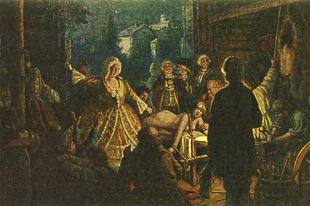 
        Стала слепым монстром. Врач Фишкин восстановил страдания Салтычихи в яме    