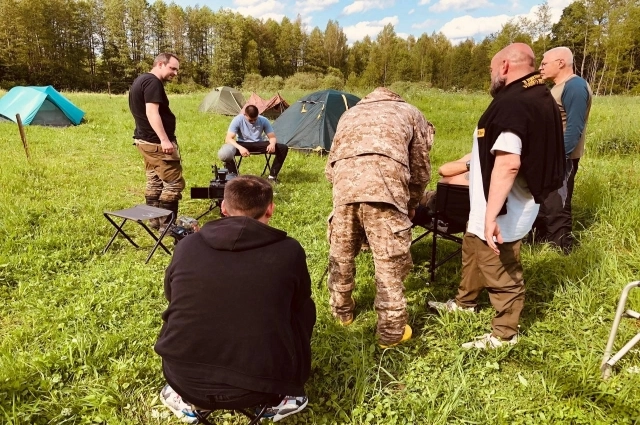 В глвных ролях снялись внук и правнук