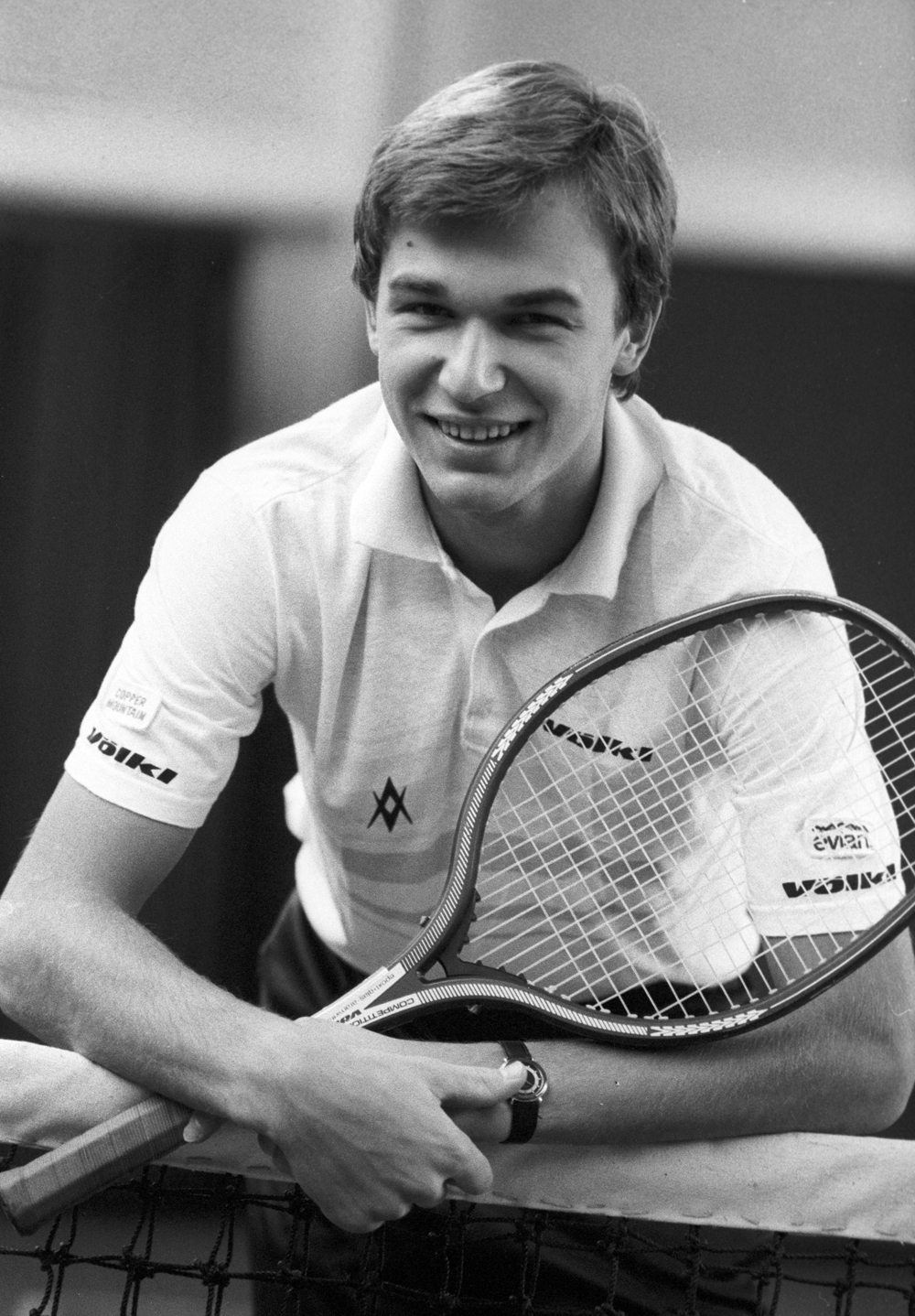 Член сборной команды СССР по теннису Андрей Эдуардович Чесноков, 1987 г.