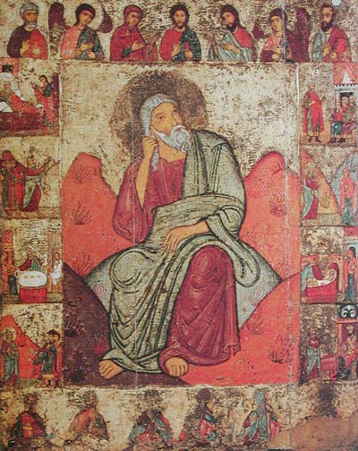 Илия пророк с житием и деисусом. Из церкви Ильи Пророка в погосте Выбуты, близ Пскова. Конец XII века