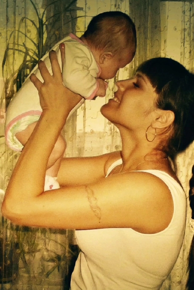 Мария Полинкина с дочерью.