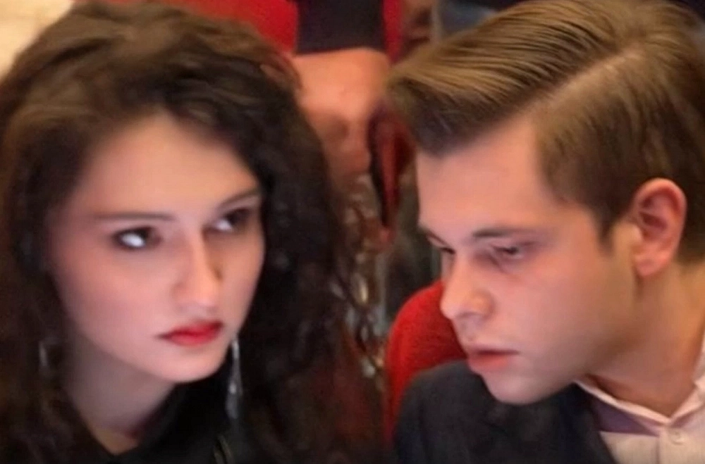 Мария с другом Виталием.