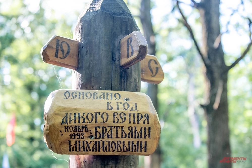 Лесная «качалка» в Тимирязевском парке.