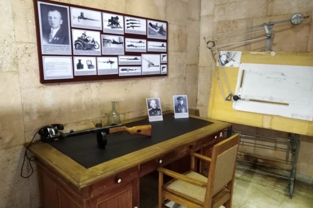 Рабочий стол Шпагина в музее завода «Молот» в Вятских Полянах.