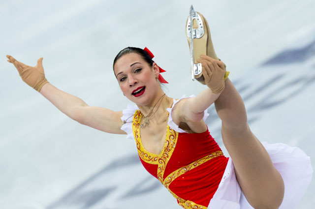 Короткая программа Алёны Леоновой на Чемпионате России по фигурному катанию в Сочи. 2013 год