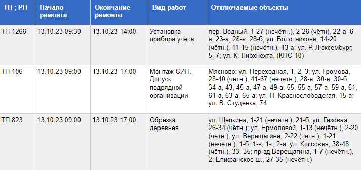 свет
