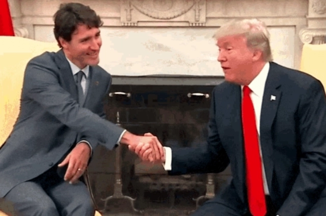 Дональд Трамп и Джастин Трюдо