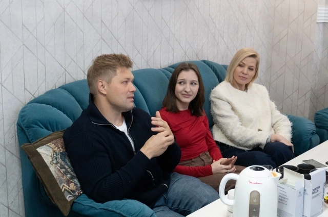 Режиссёр Сергей Баталов, актрисы Наталья Виташевская. 