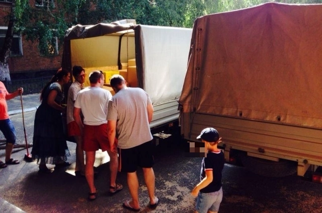 Сбор гуманитарной помощи в 2014 году.