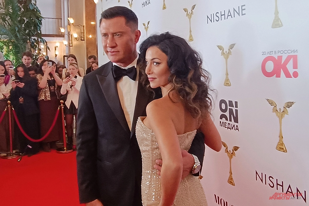 Павел Прилучный с супругой актрисой Зепюр Брутян.