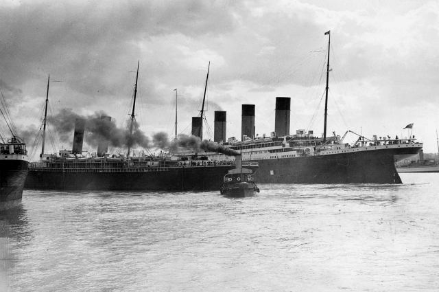 Титаник покидает Белфаст, апрель 1912 года