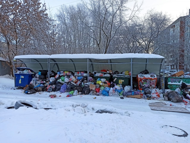 В Первоуральске возникла проблема с вывозом мусора.