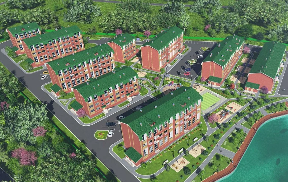 Так должен был выглядеть ЖК GreenVille в Тополево.