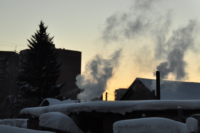 Выбросы от частных домов тоже вносят свой вклад в дымку, накрывающую микрорайон.