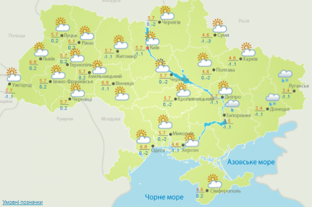 Погода на 22 февраля