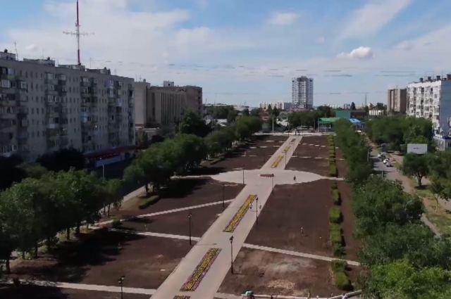Сквер Лебедева и Сираева в Оренбурге.