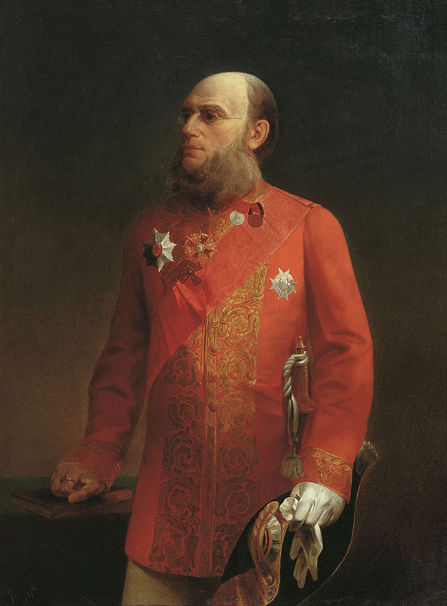 Колесов А.М. «Портрет П.П. Семёнова-Тян-Шанского», 1874 год.