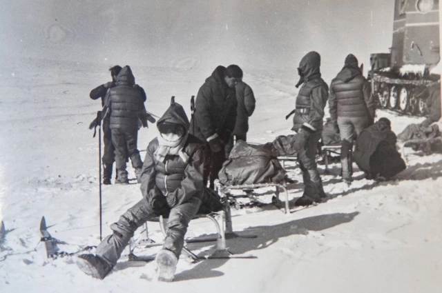 Короткий отдых во время перехода.