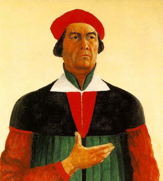 Малевич предстал в обличии венецианского дожа.
