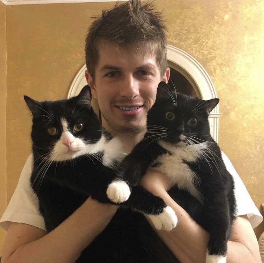 Алексей Евсеев с котами