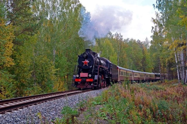 На Урале отметили 190-летие российского паровоза