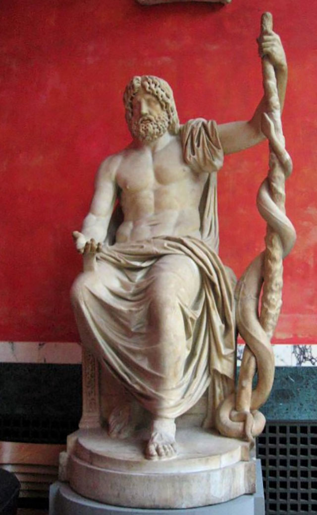 Асклепий — бог медицины и врачевания.