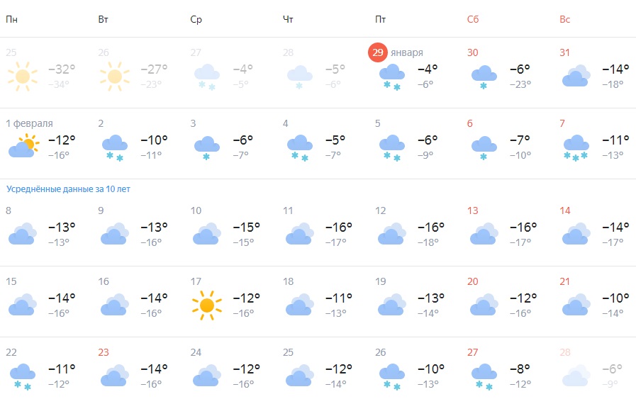 яндекс погода февраль нск