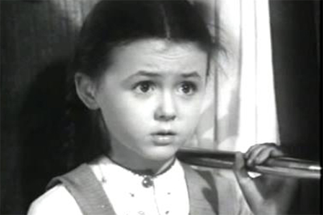  Наталья Селезнёва в фильме «Алёша Птицын вырабатывает характер». 1953 г.
