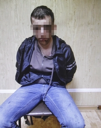 Задержанный подозреваемый.