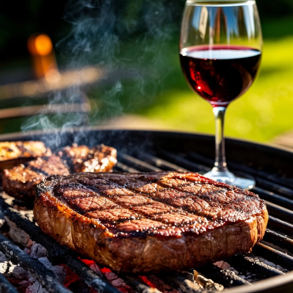 Жаренное мясо и алкоголь может оказывать негативное воздействие на здоровье.