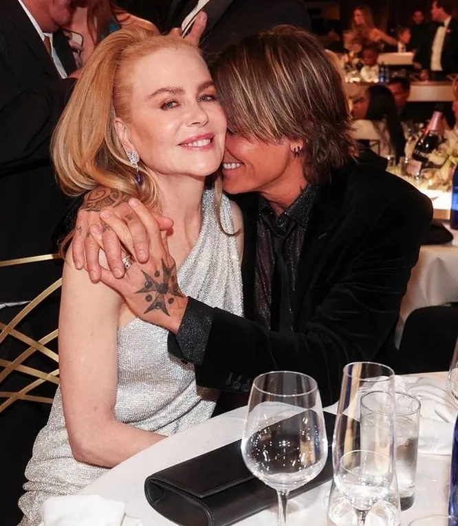 иколь Кидман и Кит Урбан в январе 2025 года.