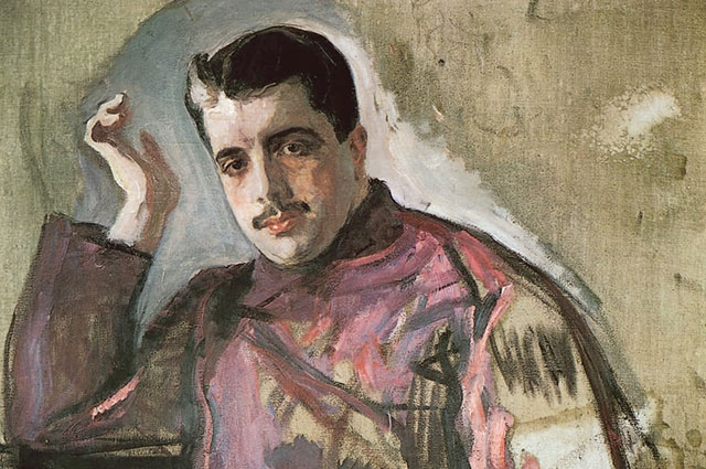 Портрет Сергея Дягилева кисти Валентина Серова, 1904 г.