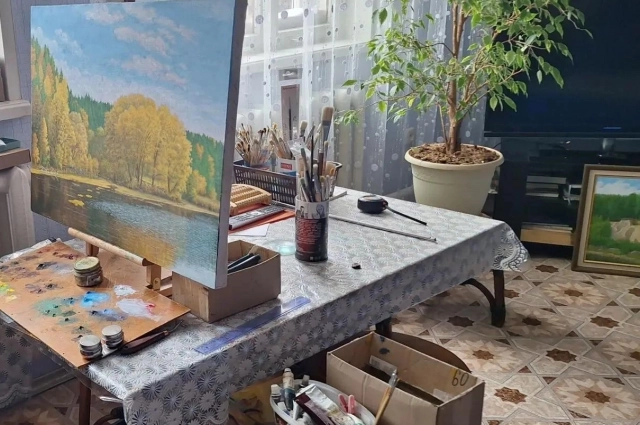Рабочее место Николая Лукьянова.