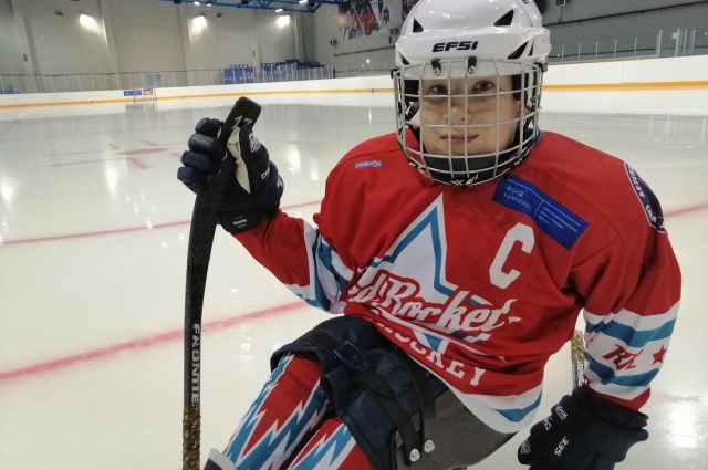 Детская команда следж-хоккеистов появилась благодаря 12-летнему Рафаэлю Зиновьеву.