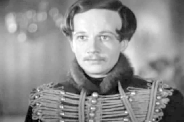 Алексей Консовский в фильме «Лермонтов». 1943 год.