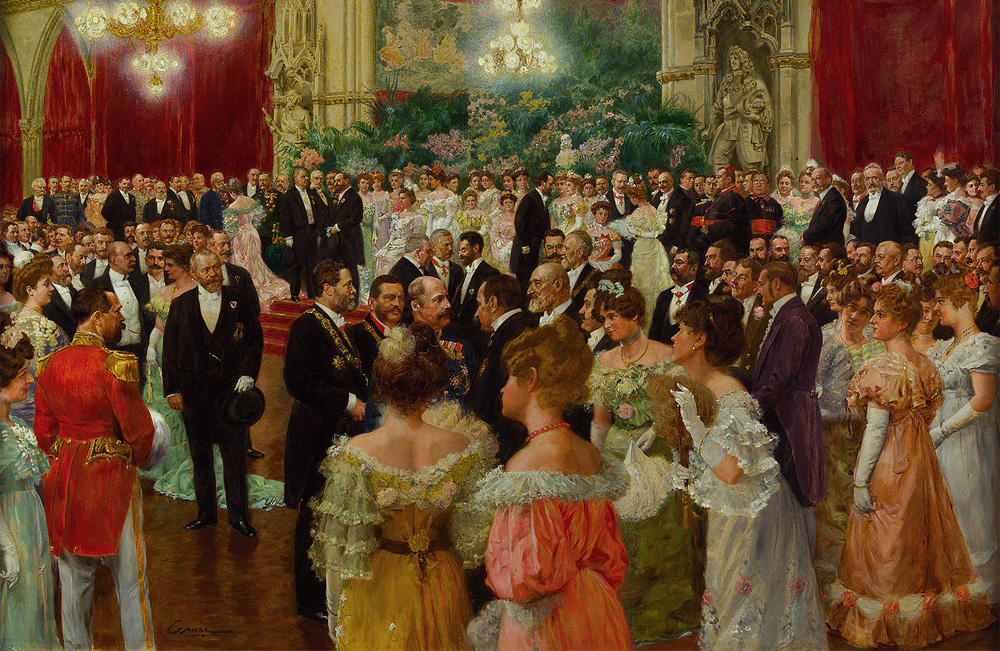 Венский бал на картине 1904 года