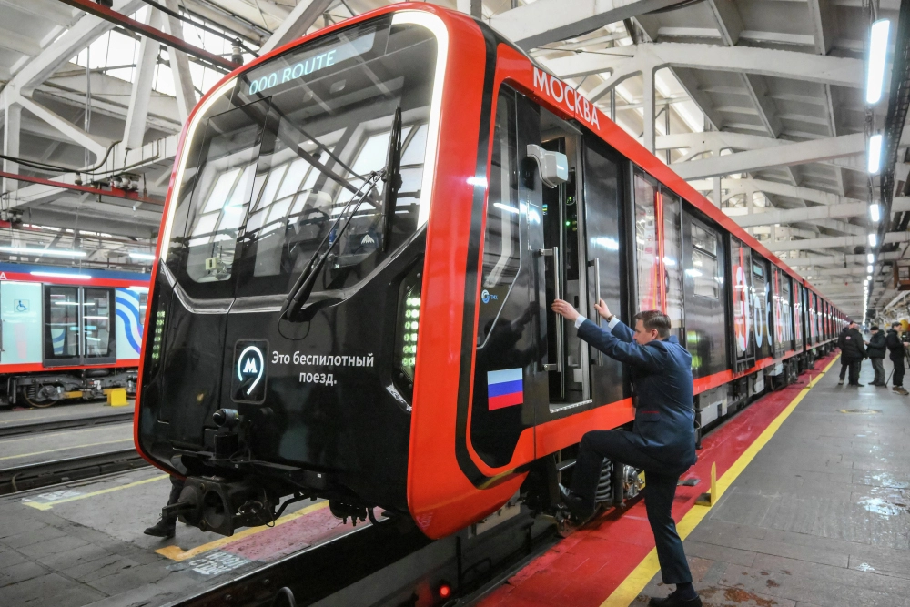 Тестирование беспилотного поезда метро в Москве