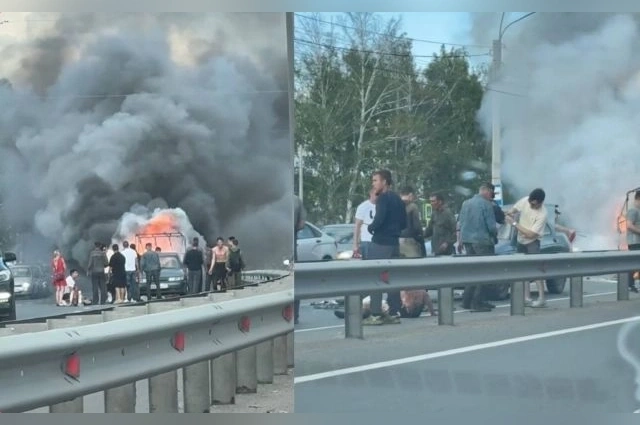 Место трагедии на Марпосадском шоссе.