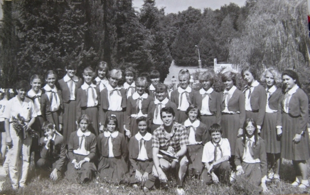 1987 год, «Орленок». Встреча с И. Родниной и А. Миненковым.