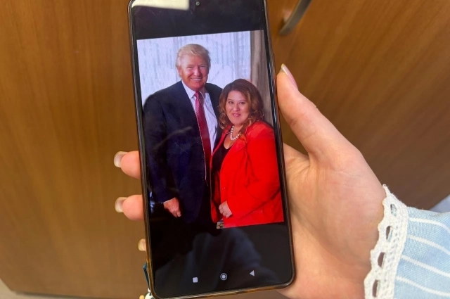 Татьяна Плетнёва с Дональдом Трампом.