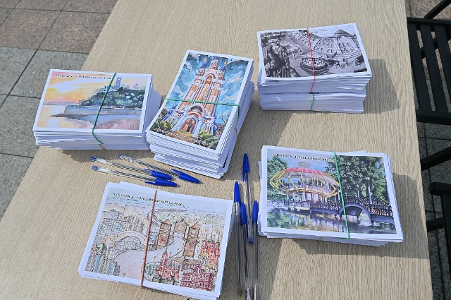 Хабаровск, акция «Открытка Победы»