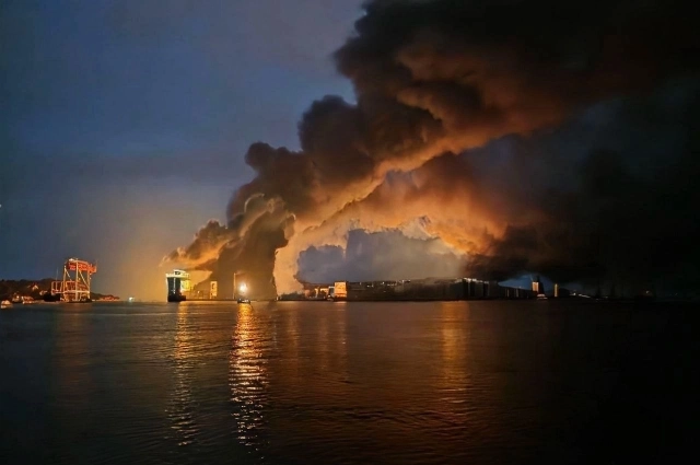 Пожар в Одессе. Архивное фото