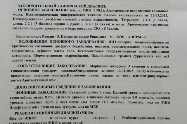 Выписка Гришечкиной надежды, что всё можноисправить, дочерям не внушала.
