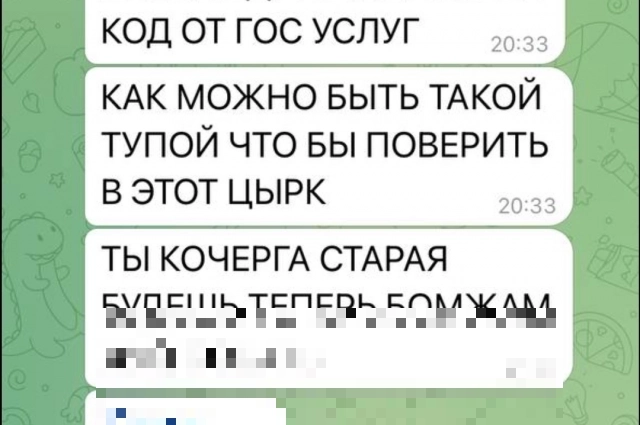 Женщина пнапеисала код, и в ответ полились оскорбления. 