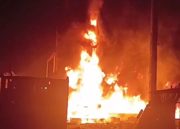 Пожар на подстанции в Одессе